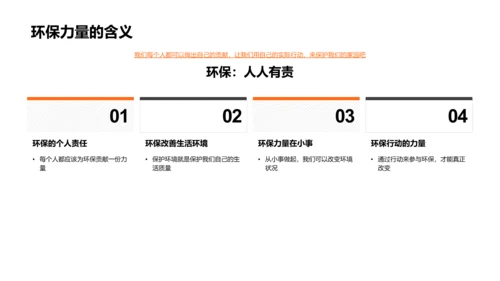 环保教育实践报告PPT模板