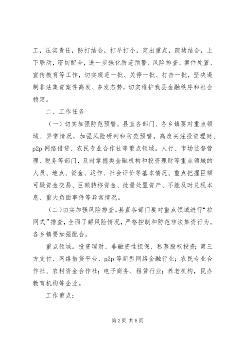 防范处置非法集资专项行动工作方案.docx