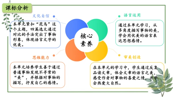 部编版语文五上第一单元 大单元教学设计--与自然对话，记录镜头下的心爱之物 说课课件