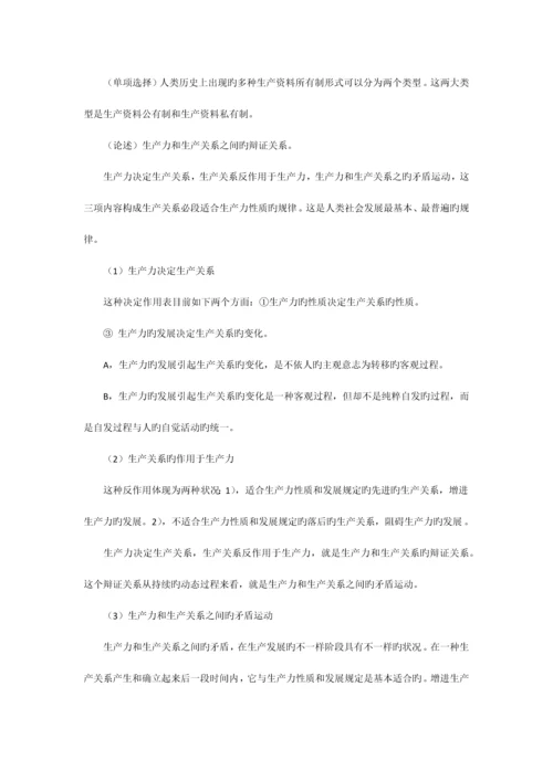 2023年马克思主义基本原理概论笔记资料.docx