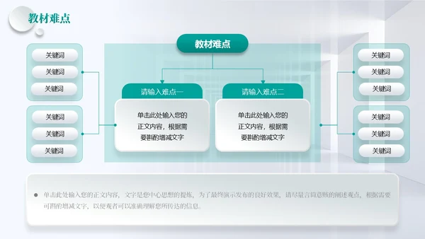 蓝色绿色简约浅色立体结构教学课件图形微粒体教师说课说课大赛PPT