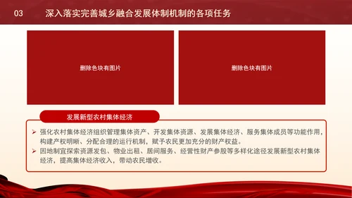 党的二十届三中全会内容解读完善城乡融合发展体制机制专题党课PPT