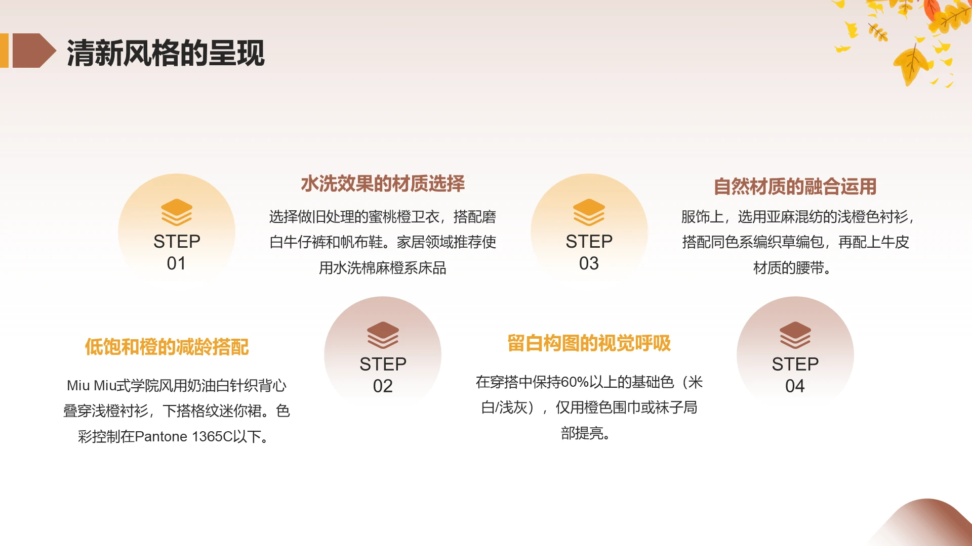 插画风纯文字PPT列表