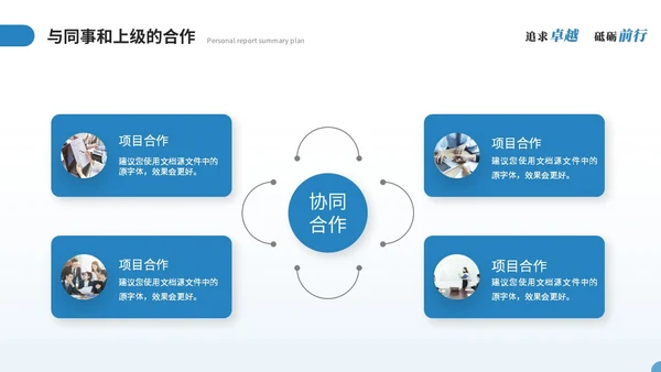 简约商务个人述职报告工作总结工作汇报年终述职ppt模板