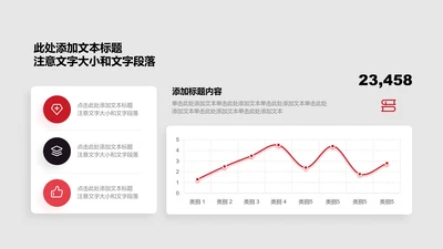 图表页-红色商务风1项曲线折线图示