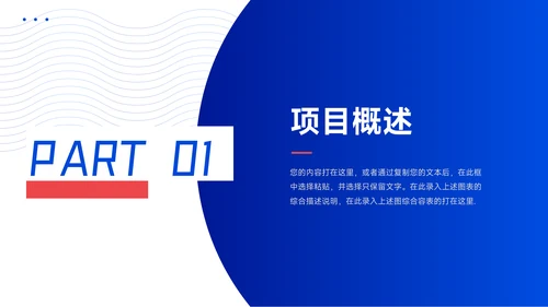 红蓝潮流时尚企业市场计划书PPT模板