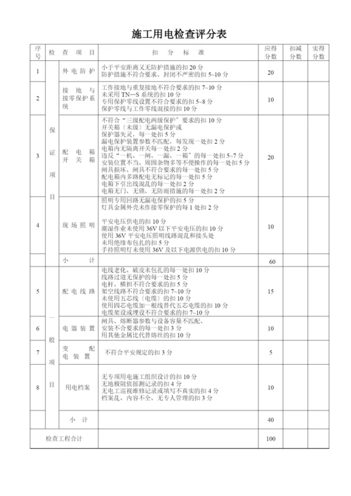 jgj59-99建筑施工安全检查评分表.docx