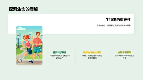 生物学实践应用PPT模板