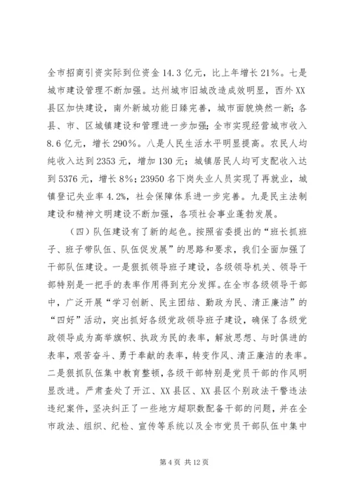 在达州籍在外知名人士恳谈会上的讲话.docx