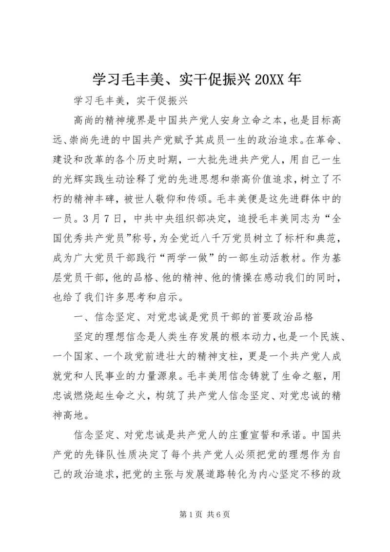 学习毛丰美、实干促振兴20XX年 (5).docx