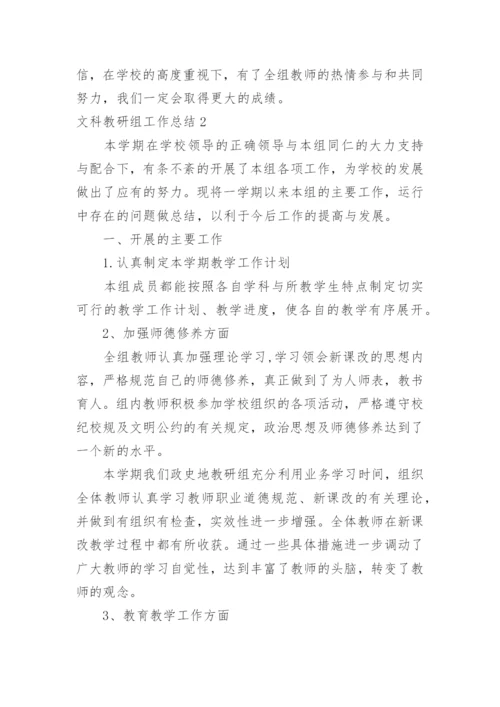 文科教研组工作总结.docx