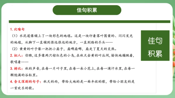 统编版2024三年级语文上册第二单元复习   课件