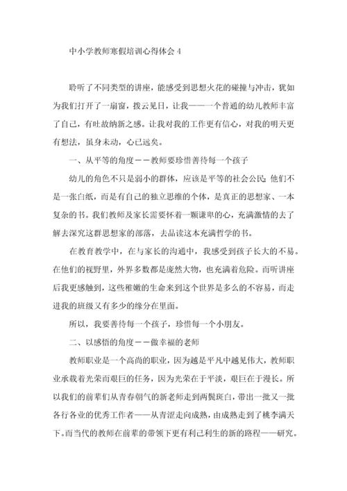 中小学教师寒假培训心得体会.docx