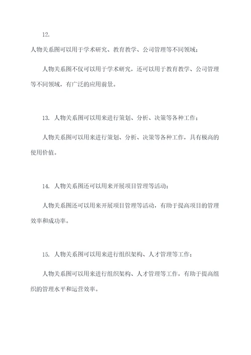 人物关系图基础知识