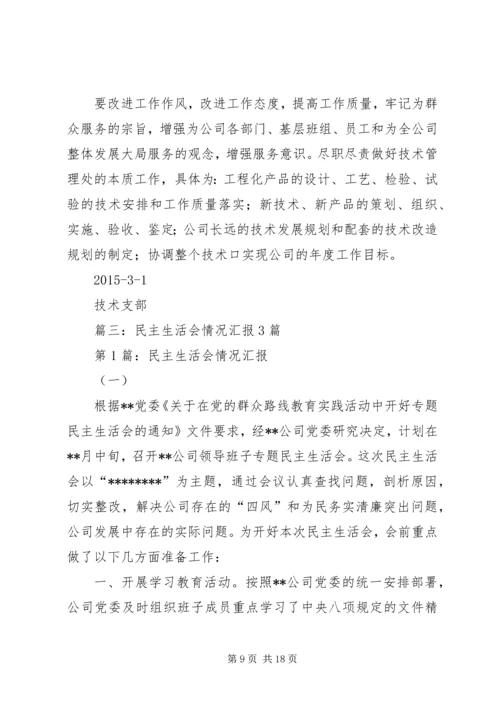 篇一：民主生活会情况报告 (3).docx