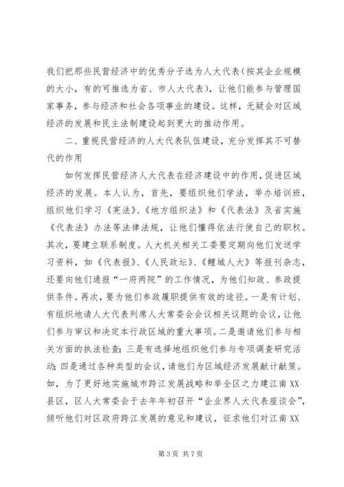 充分发挥民营经济人大代表的作用.docx