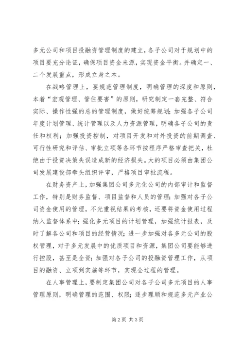 多元发展经验交流.docx