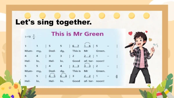 Unit 3 This is Miss Li song time  课件(共21张PPT)