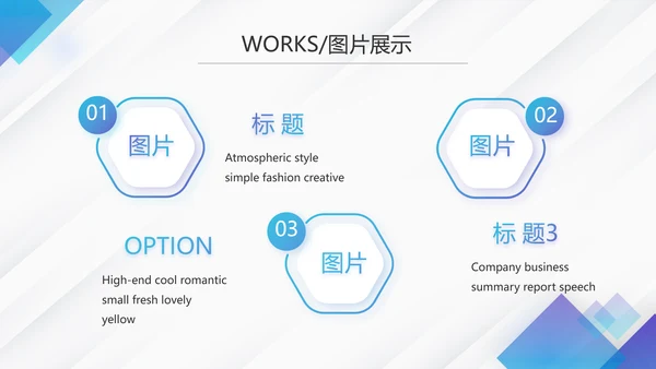蓝色创意大气企业公司宣传简介PPT