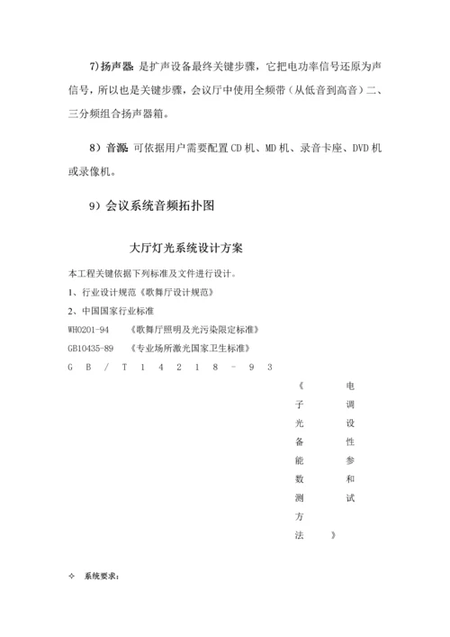 报告厅音响及舞台灯光设计专业方案.docx