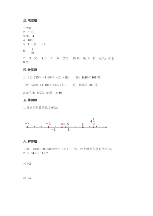 兴义市六年级下册数学期末测试卷精编.docx