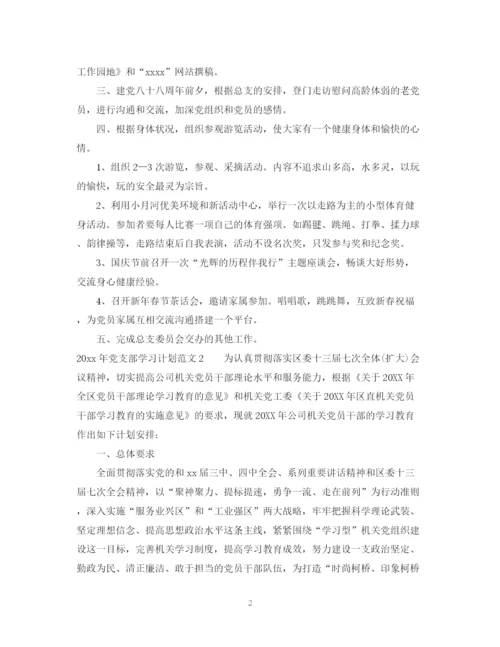 精编之年党支部学习计划范文.docx