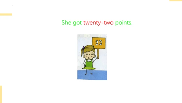 Module 6 Unit 2 They got fifty points.  课件(共26张PPT