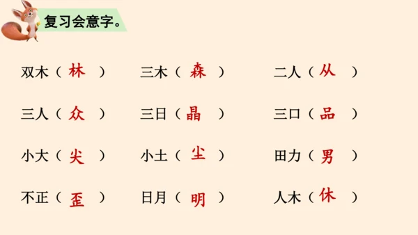 统编版语文一上第五单元复习课件