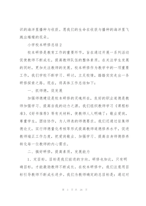 小学校本研修总结10篇.docx