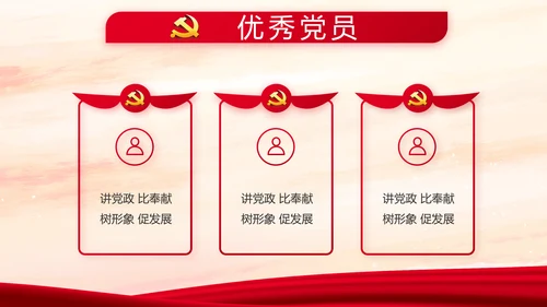 红色党建强化四个建设做好执行力PPT