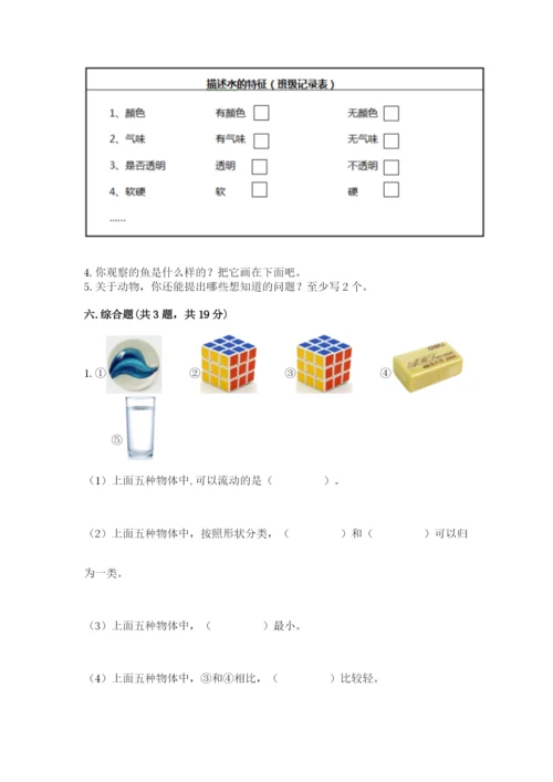 教科版一年级下册科学期末测试卷（考试直接用）word版.docx