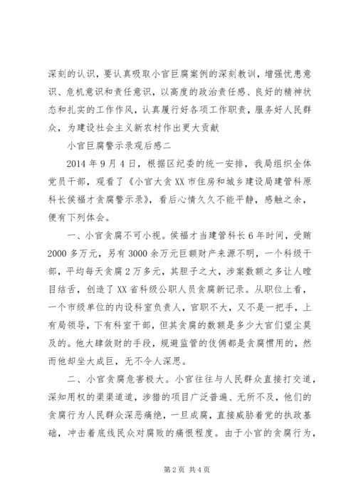 小官巨腐警示录观后感.docx