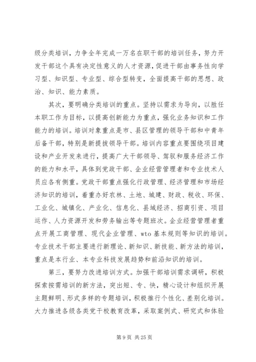 市党建组织部长会报告.docx