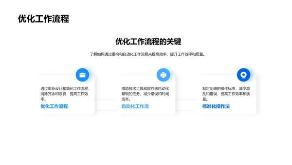工作效率提升讲座PPT模板