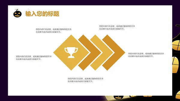 紫色万圣节活动策划PPT模板