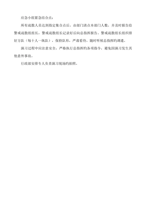 X有限公司火灾应急演练专题方案最新.docx