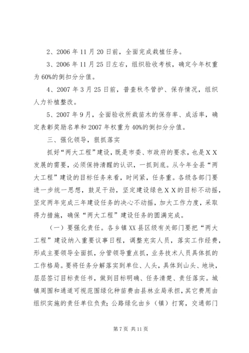 县城周绿化和绿色通道建设工作会讲话.docx