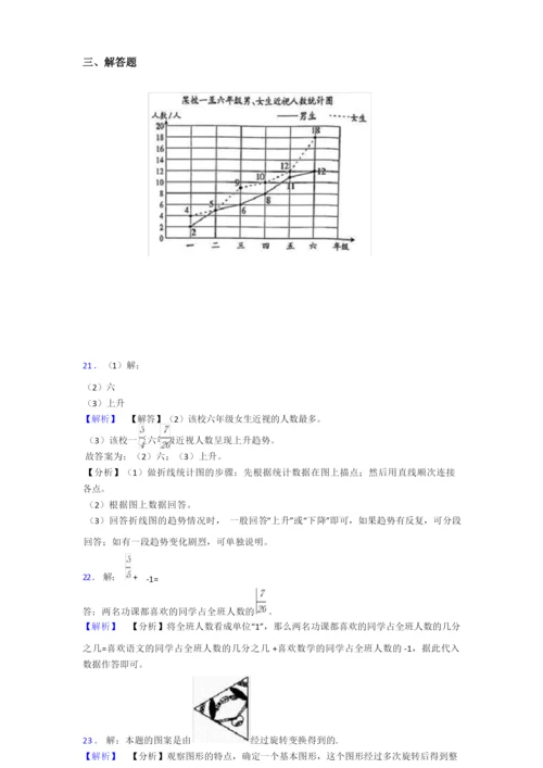 2020-2021上海徐汇中学小学五年级数学下期末试卷及答案.docx