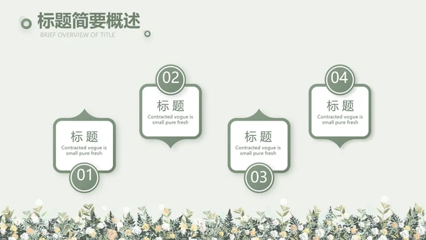 绿色小清新述职报告工作总结动态PPT模板