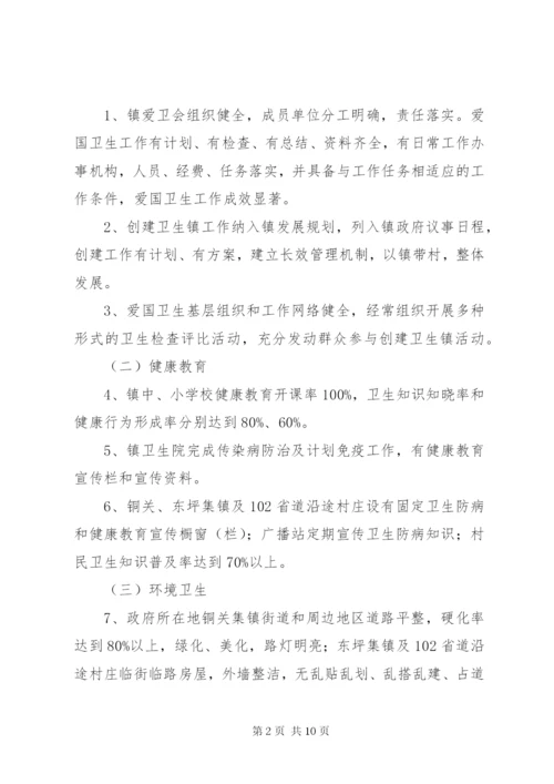 市级卫生镇创建工作方案.docx