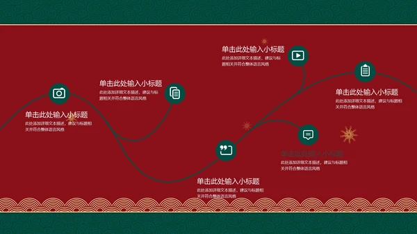 中式牛年春节PPT模板