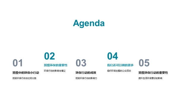 绿色行动在班级