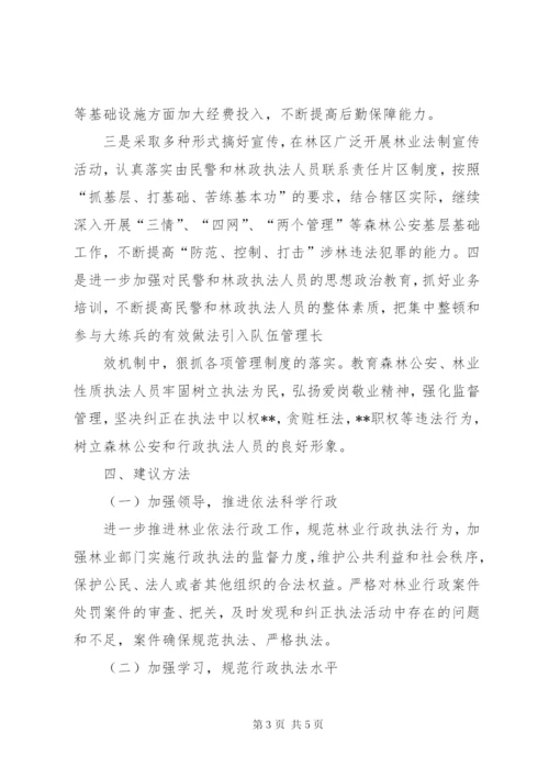 关于林业执法调研报告范文.docx