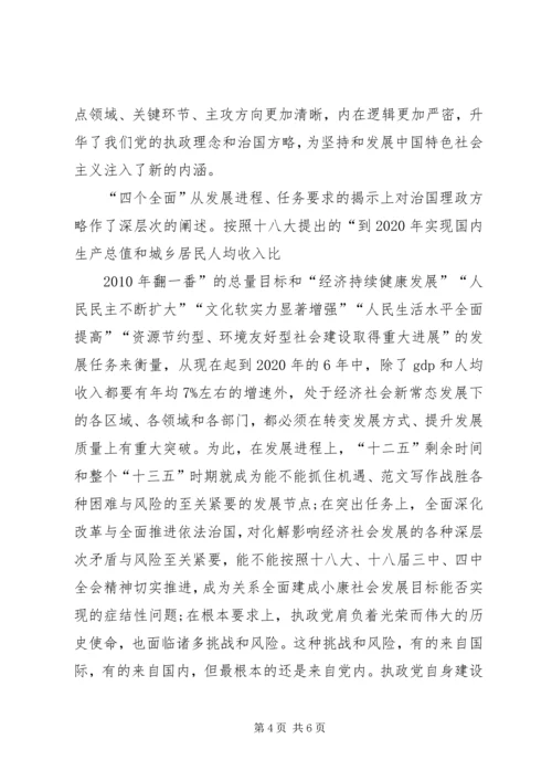 近期党员学习四个全面的思想汇报.docx