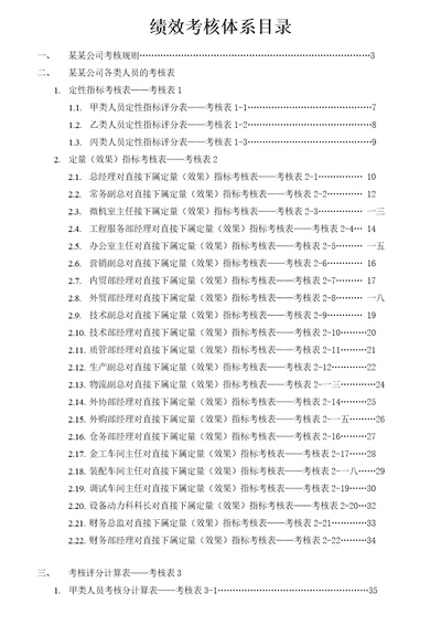 绩效考核体系培训教材