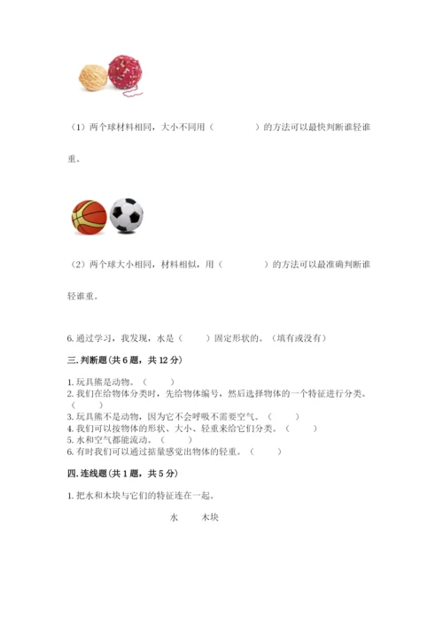 教科版一年级下册科学期末测试卷及参考答案（考试直接用）.docx