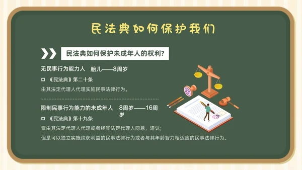 民法典进校园学生学习民法典法律知识教育PPT课件
