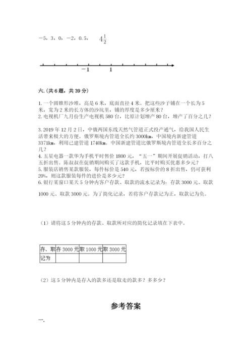 苏教版六年级数学小升初试卷精品【黄金题型】.docx