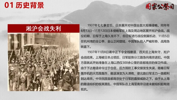 南京大屠杀国家公祭日教学宣传PPT课件