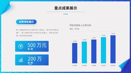 蓝色简约创意翻页式工作总结工作汇报述职报告ppt模板
